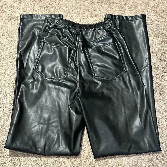 EUC Abercrombie & Fitch High Rise Faux Leather Pants - Picture 5 of 5